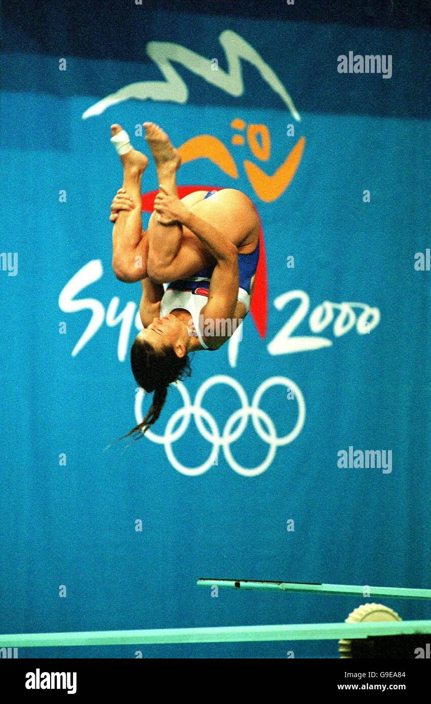 Tauchen - Sydney 2000 Olympics - Praxis Stockfoto