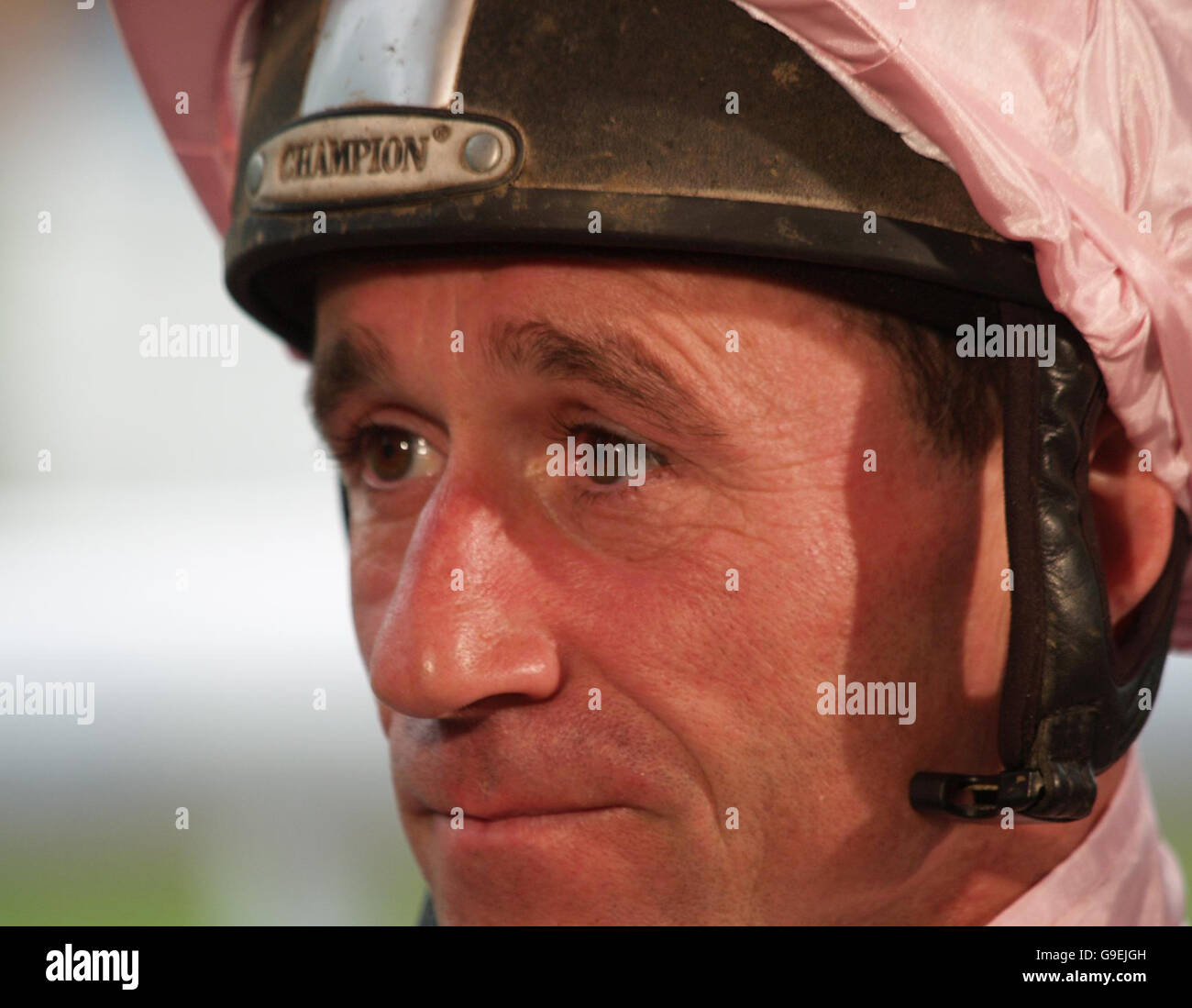 Racing Windsor Jockeys. Jockey John Egan auf der Windsor Rennbahn