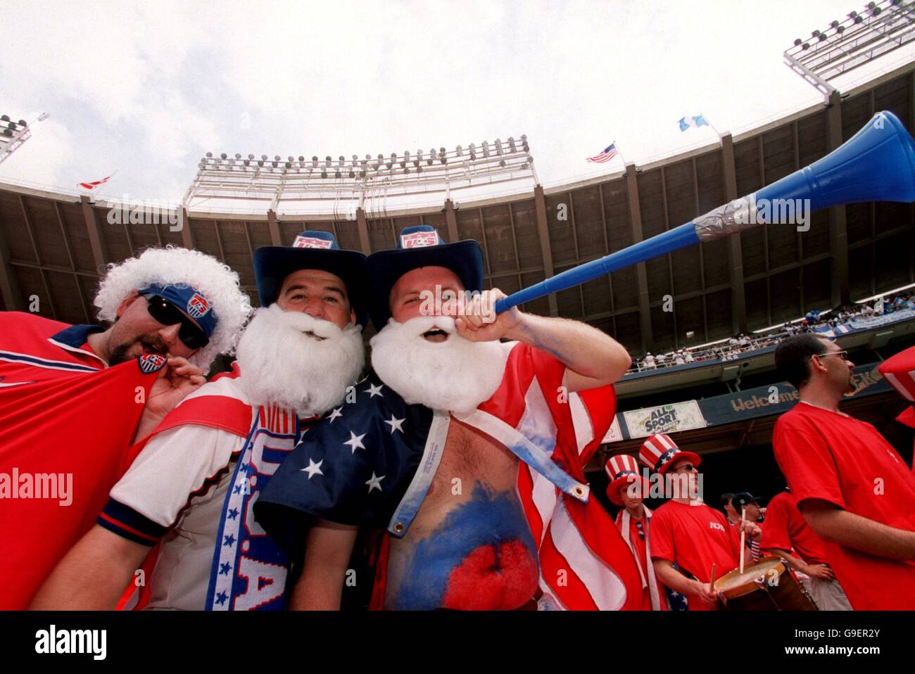 Fußball - WM-Qualifikation - Gruppe E - USA / Guatemala. USA-Fans Stockfoto