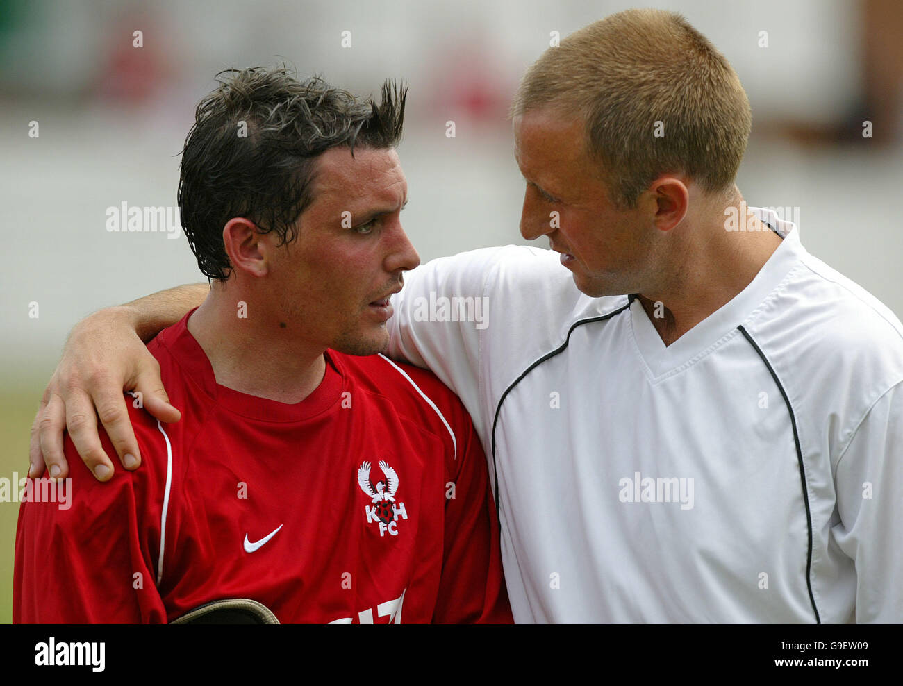 Fußball - freundlich - Bromsgrove Rovers V Kidderminster Harriers - The Victoria Ground Stockfoto