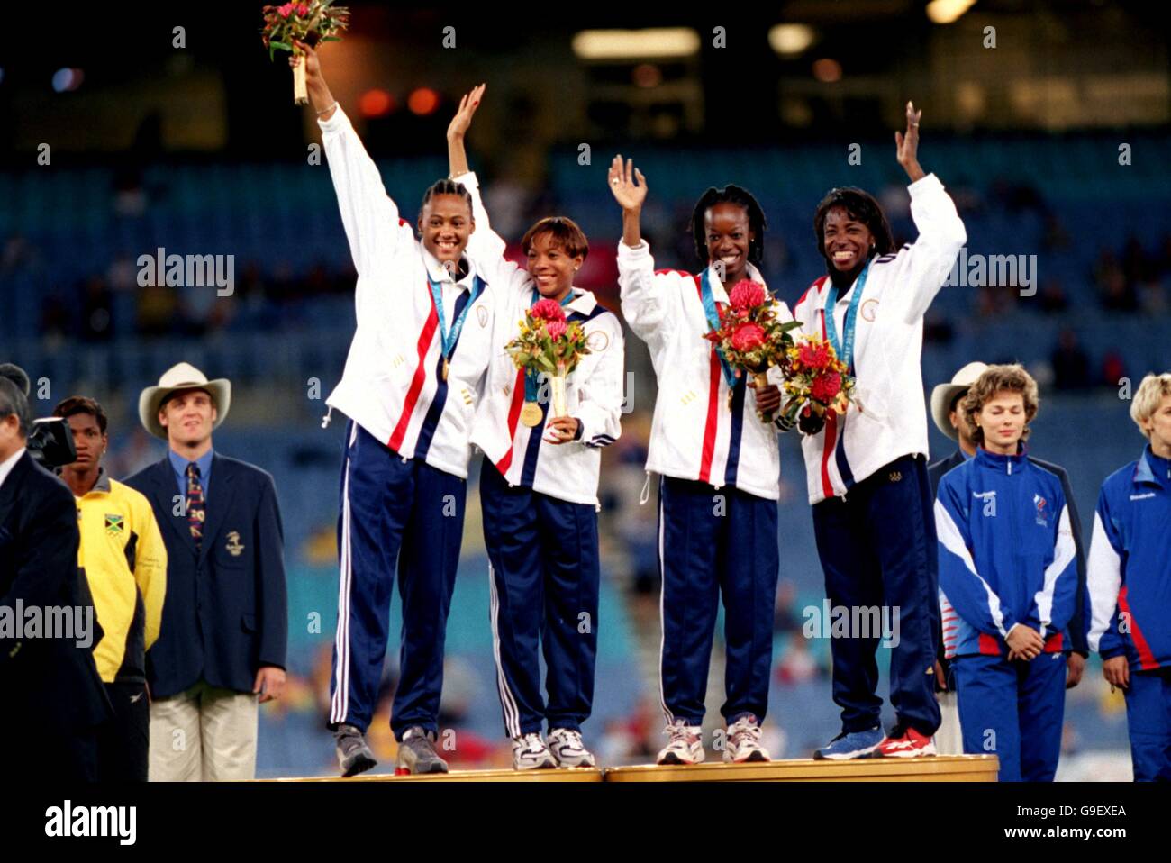 Sydney Olympische Spiele 2000 Leichtathletik Frauen 4x400m Staffel