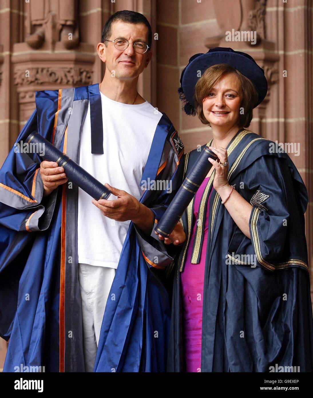 Cherie Booth installiert als Emeritus Chancellor an Liverpool John Moores University Stockfoto