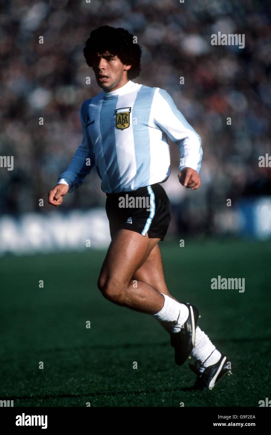 Fußball - Argentinien. Diego Maradona, Argentinien Stockfoto