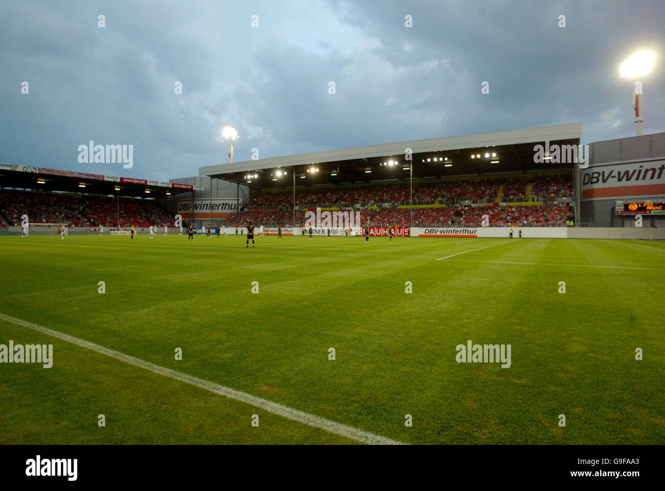 Fußball - freundlich - FSV Mainz 05 V Liverpool - Stadium AM Bruchweg. FSV Mainz 05' und Liverpool während des Spiels Stockfoto