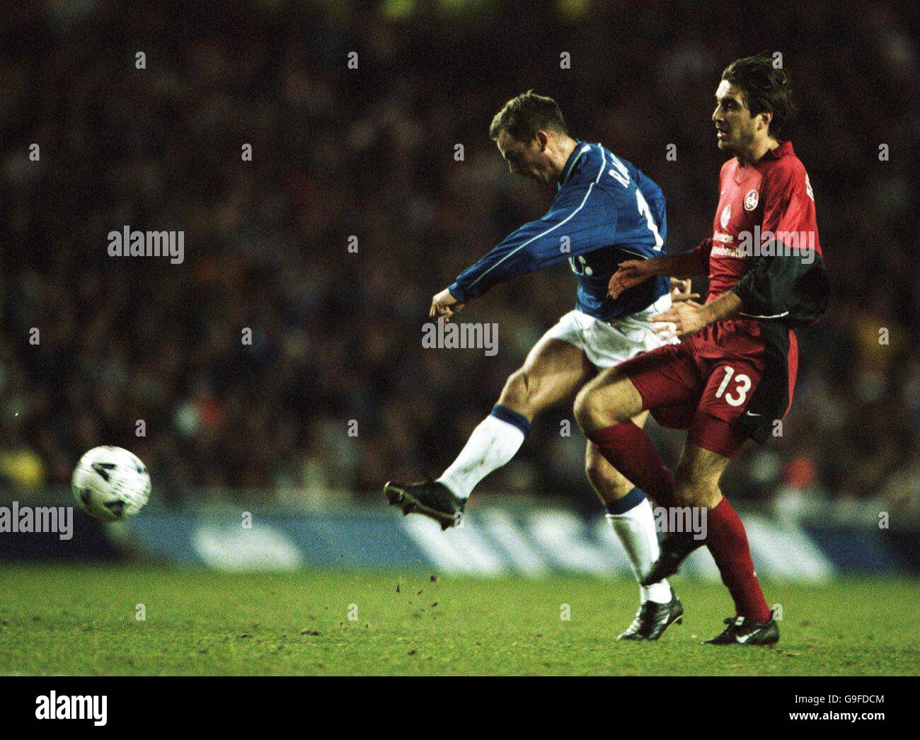 Fußball - UEFA-Cup - 3. Runde Hinspiel - Rangers V Kaiserslautern Stockfoto