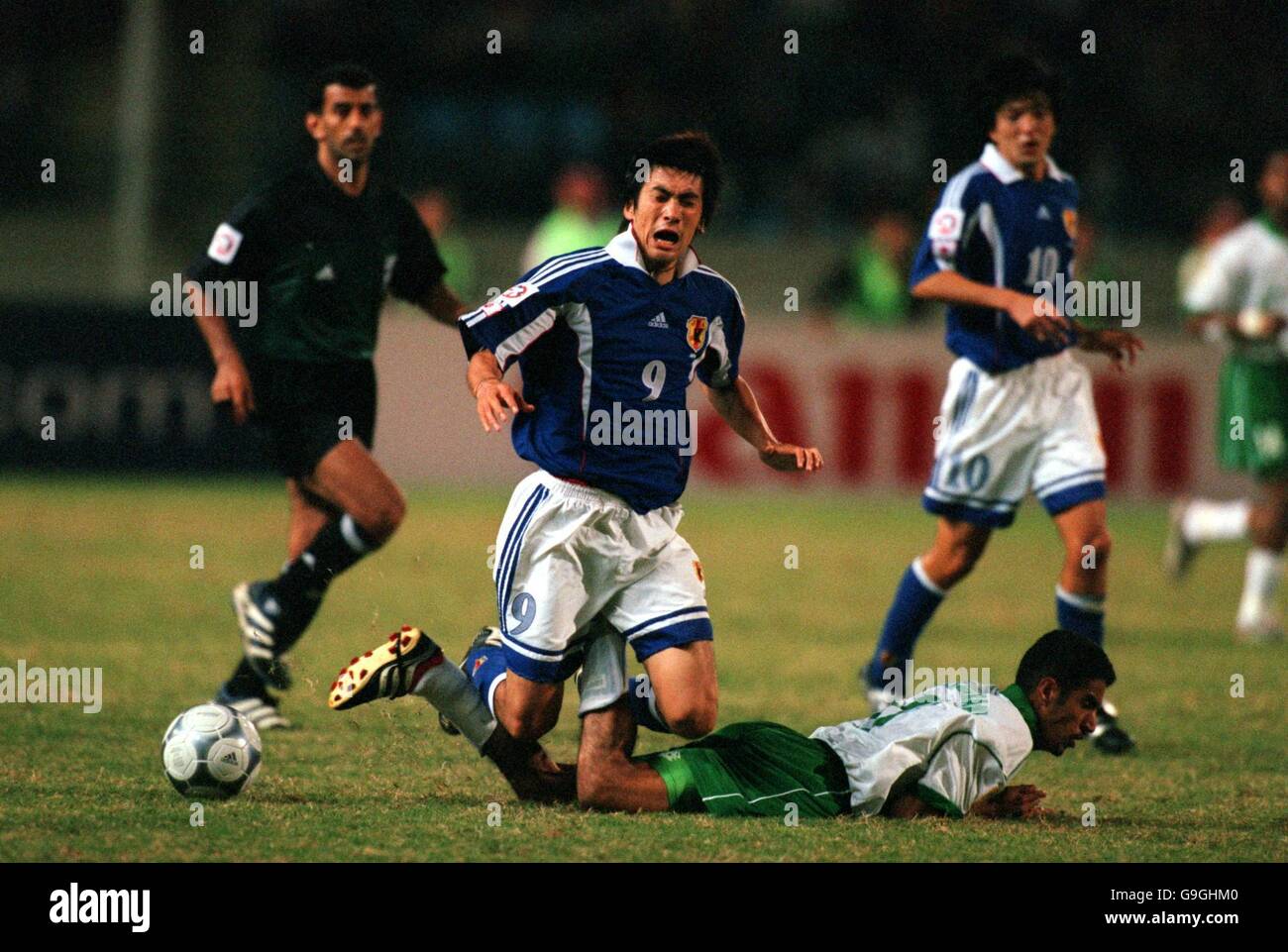 Fußball - Asian Cup Libanon 2000 - Saudi Arabien V Japan Stockfoto