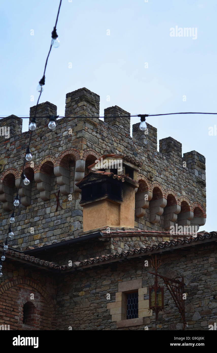 Castello di Amorosa Stockfoto