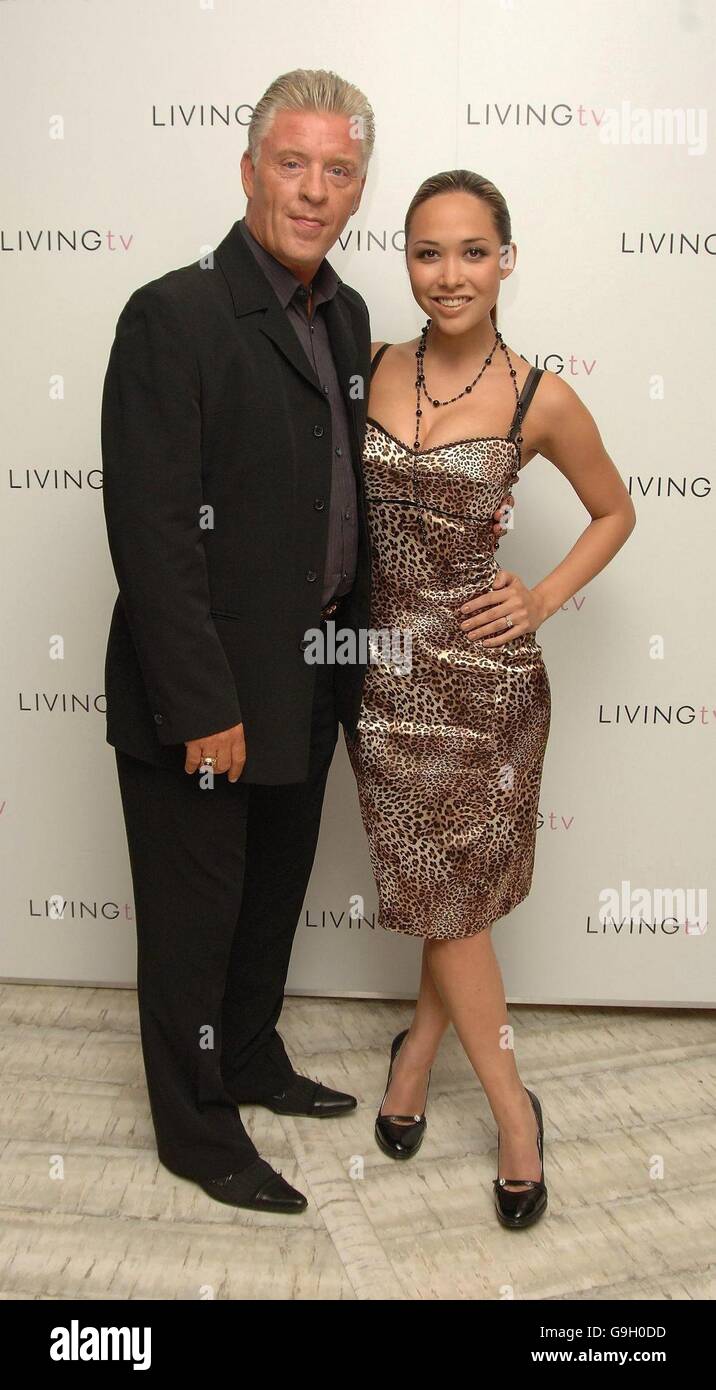 Promis bei Living TV Herbst/Winter 2006-Programm Stockfoto