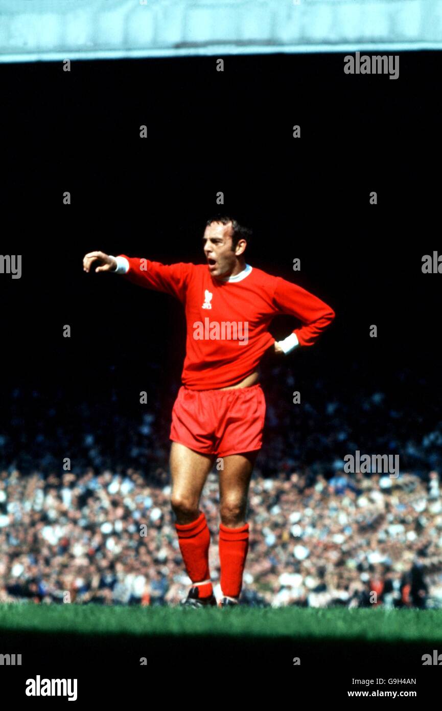 Fußball - Football League Division One - Liverpool / Manchester City. Ian St. John, Liverpool Stockfoto