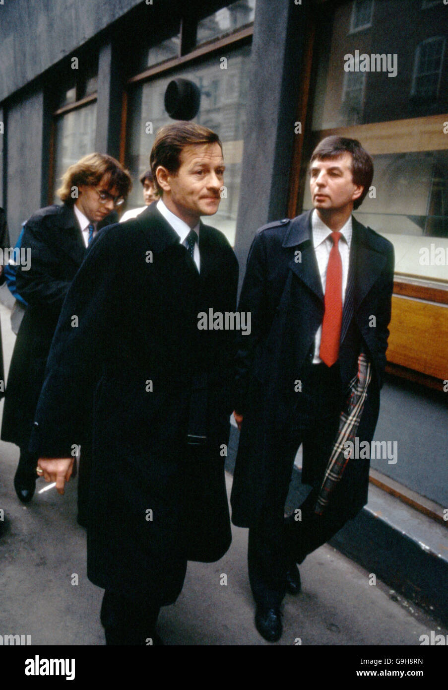 Snooker. Alex Higgins (l) Stockfoto