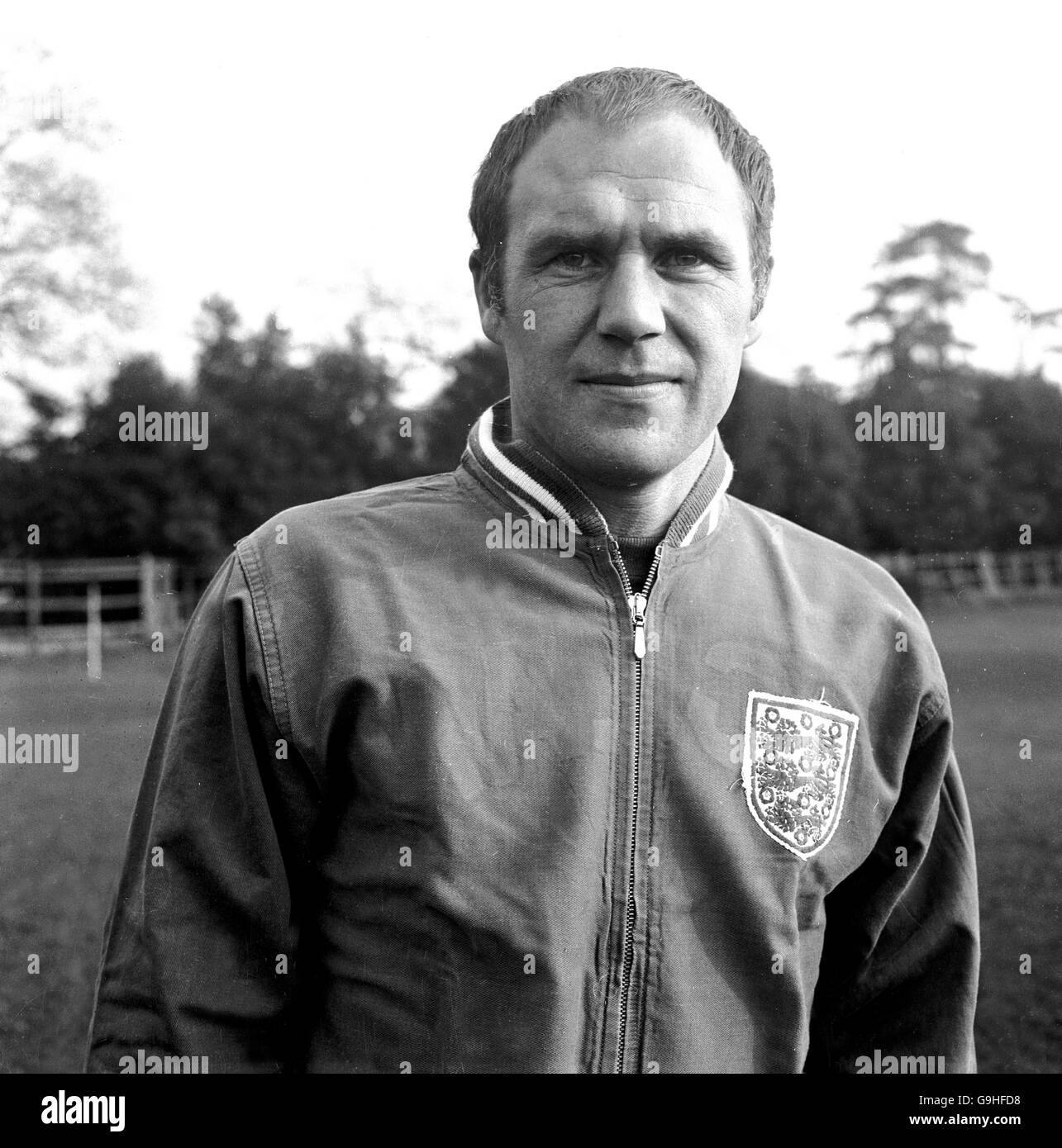 Fußball - England Training. Ray Wilson, England Stockfoto