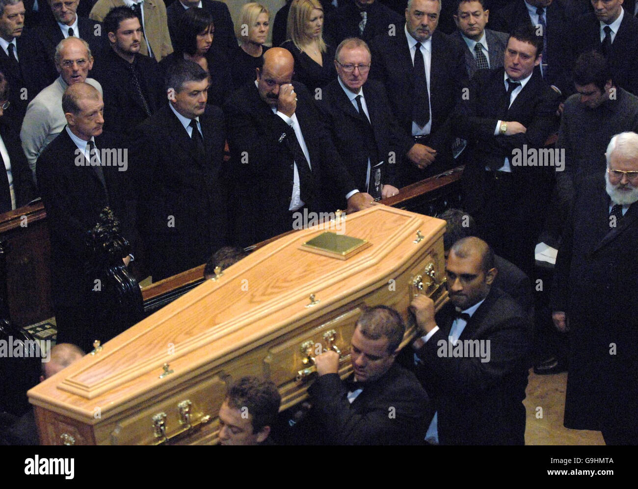 Paul Hunter Beerdigung Stockfotografie Alamy