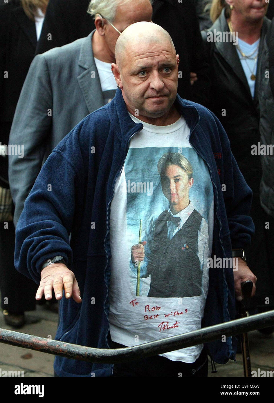 Paul Hunter Beerdigung Stockfotografie Alamy