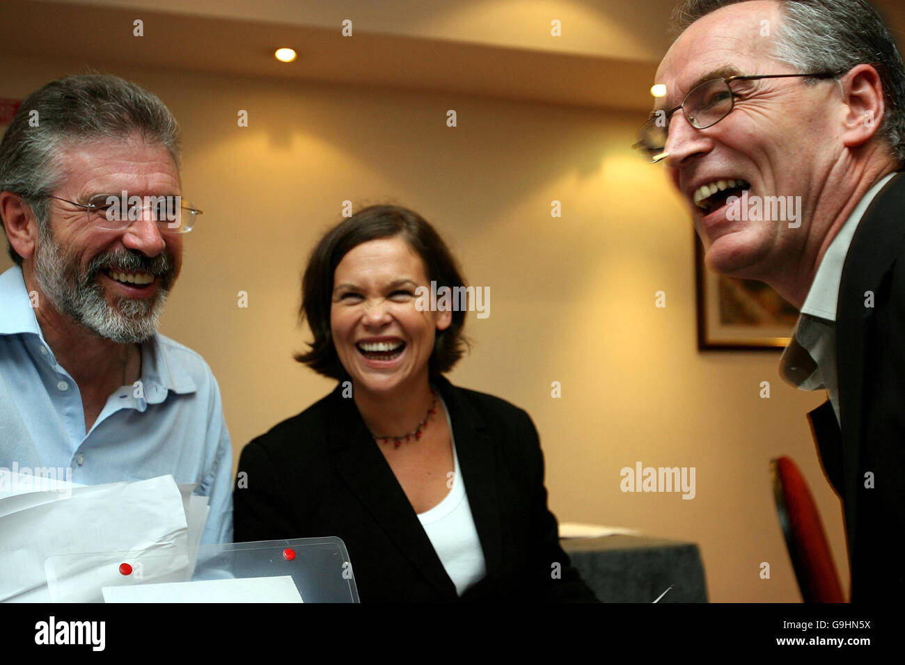 Sinn Féin kurze Dublin Executive an Str. Andrews Vereinbarung Stockfoto