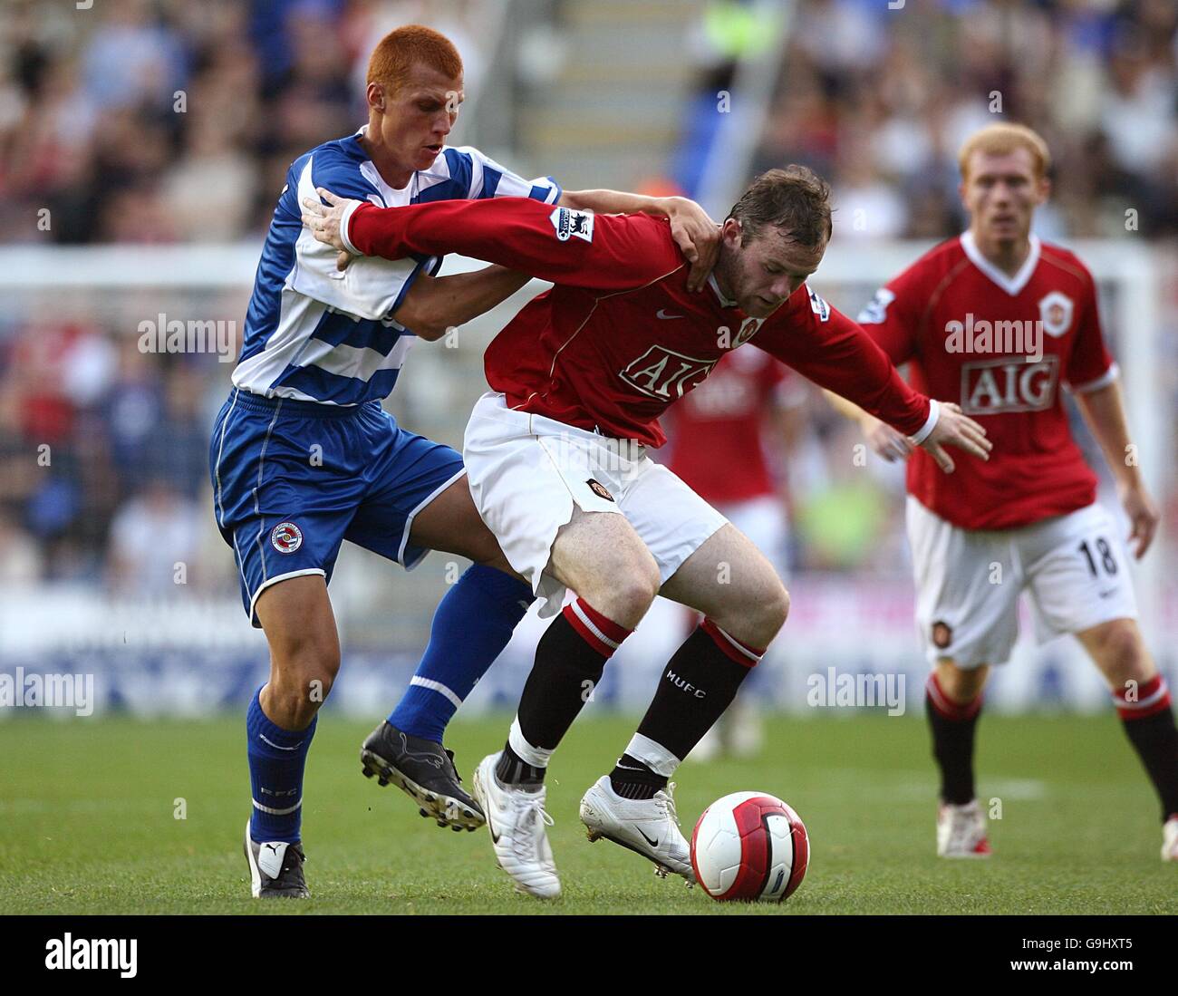 Fußball - FA Barclays Premiership - lesen gegen Manchester United – Madejski-Stadion Stockfoto