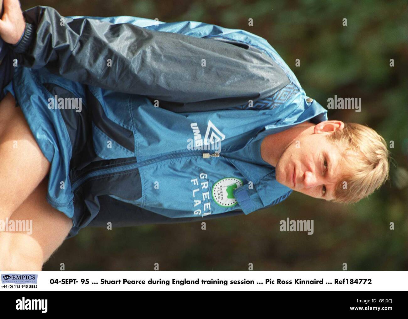 04-SEPT- 95 ... Stuart Pearce während der englischen Trainingseinheit Stockfoto