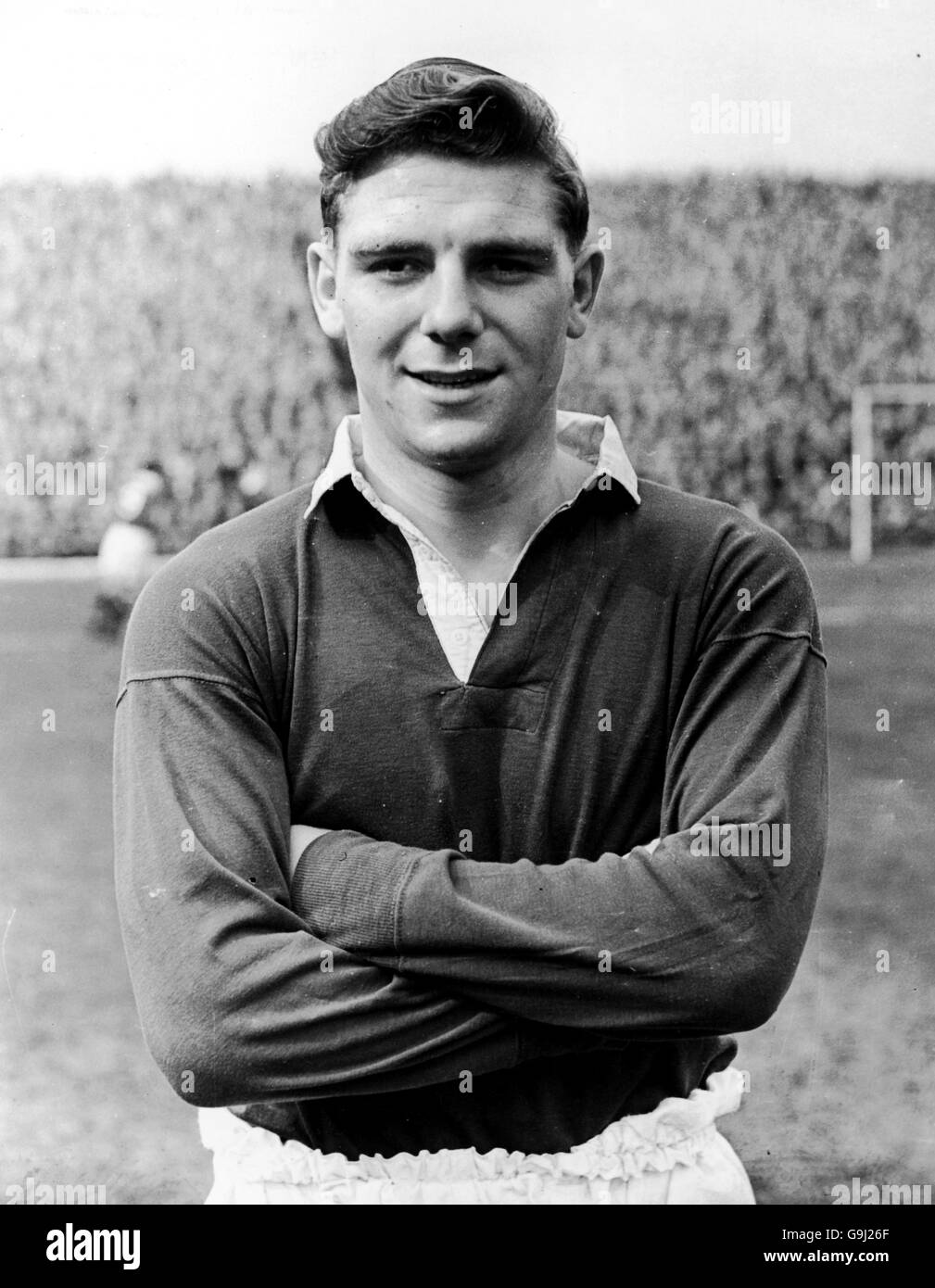 Fußball - Football League Division One - Manchester United. Duncan Edwards, Manchester United Stockfoto