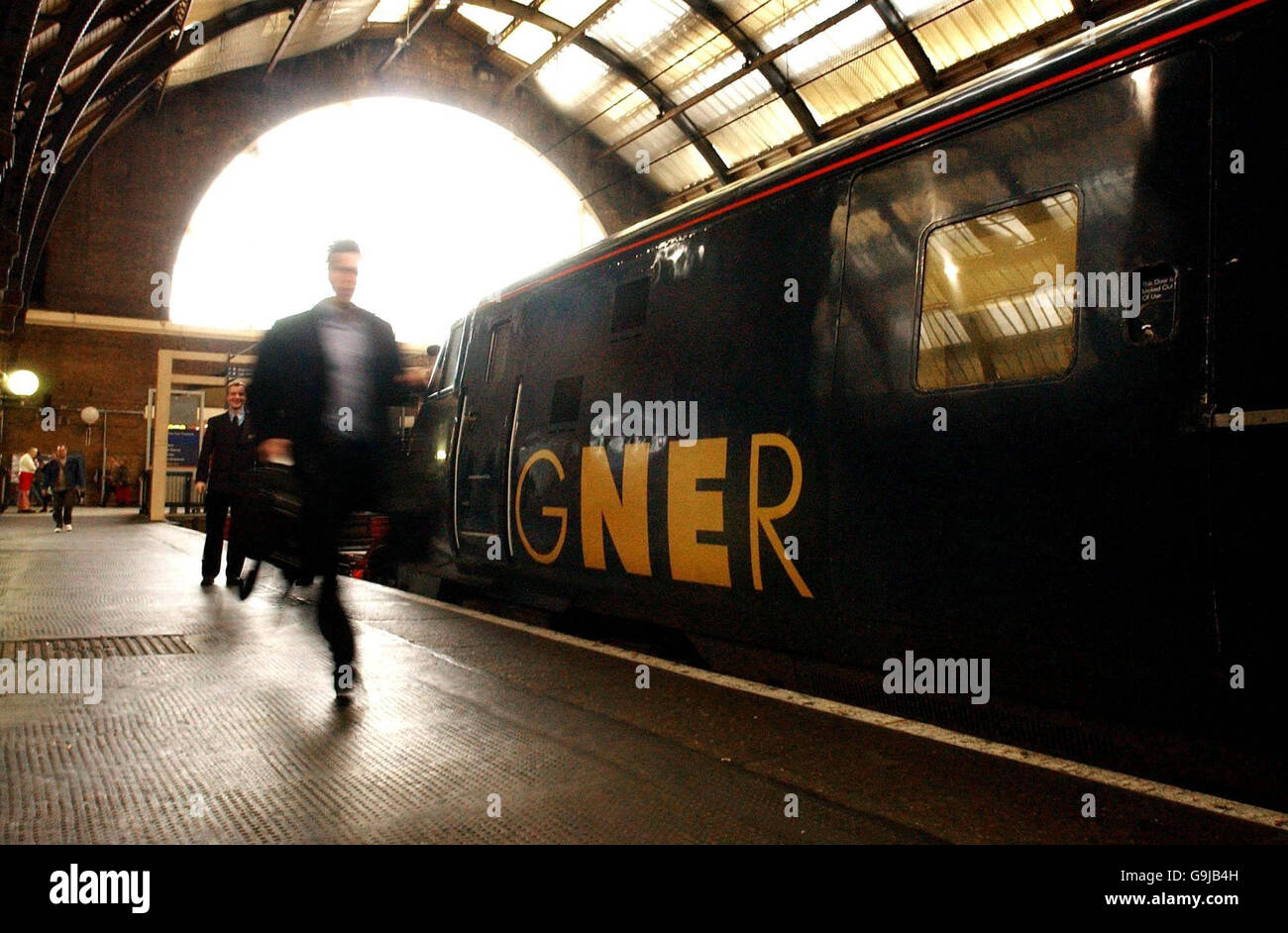 GNER EastCoast Vertrag Extention - Kings Cross Station Stockfoto