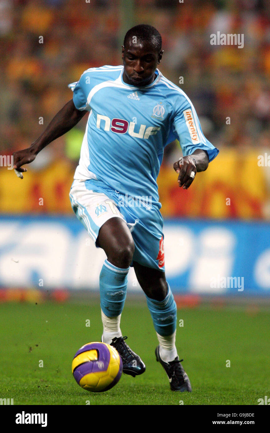 Fußball - französische Premiere Division - Objektiv V Olympique Marseille - Stade Felix Bollaert Stockfoto