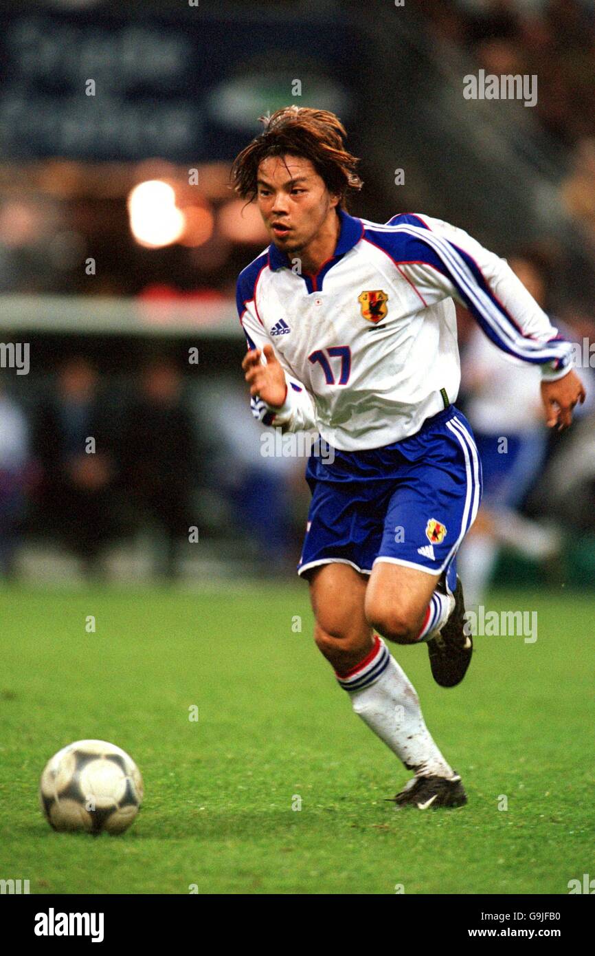Fußball - International freundlich - Frankreich gegen Japan. Shoji Jo, Japan Stockfoto