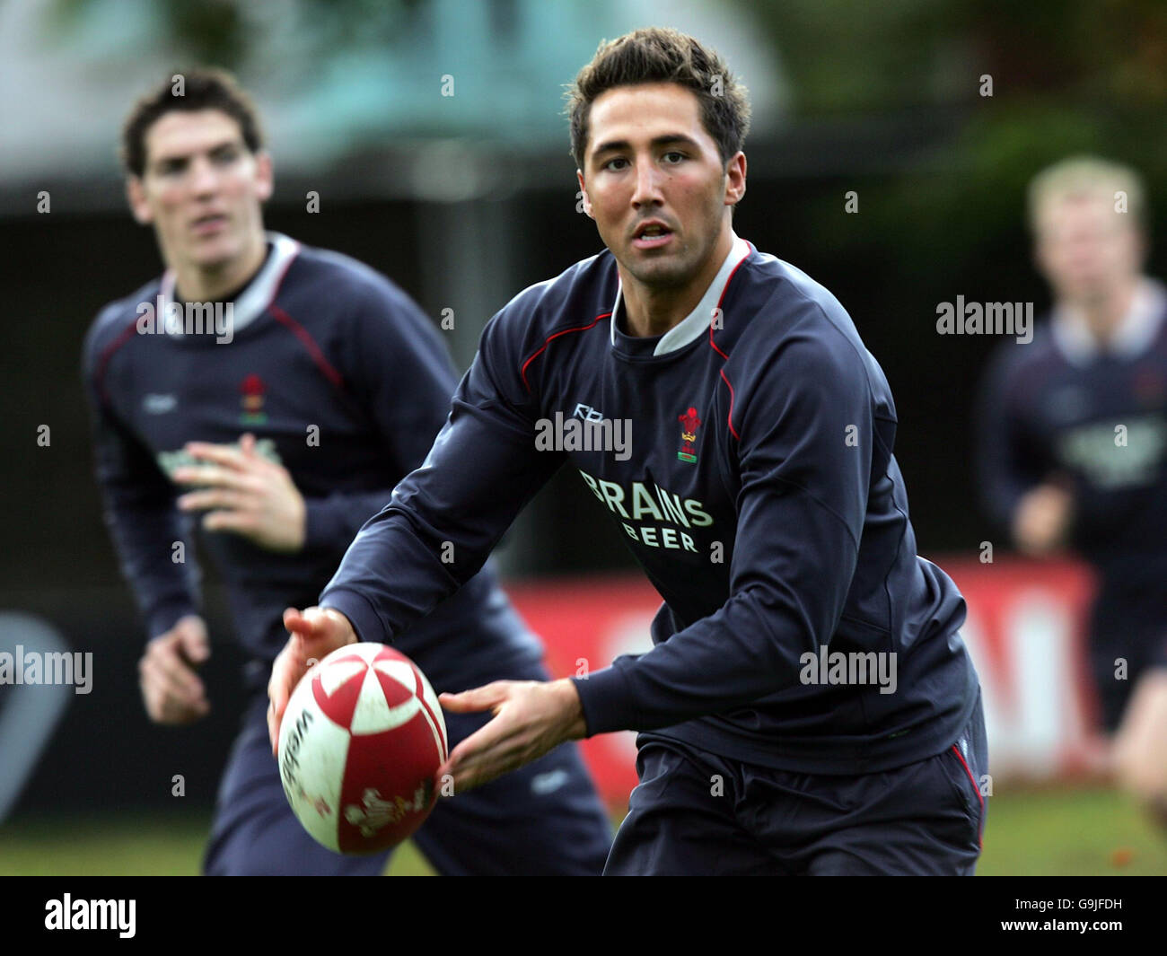 Rugby Union - Wales Training - Sophia Gardens. Gavin Henson von Wales während einer Trainingseinheit am Wales Institute of Sport, Sophia Gardens, Cardiff. Stockfoto