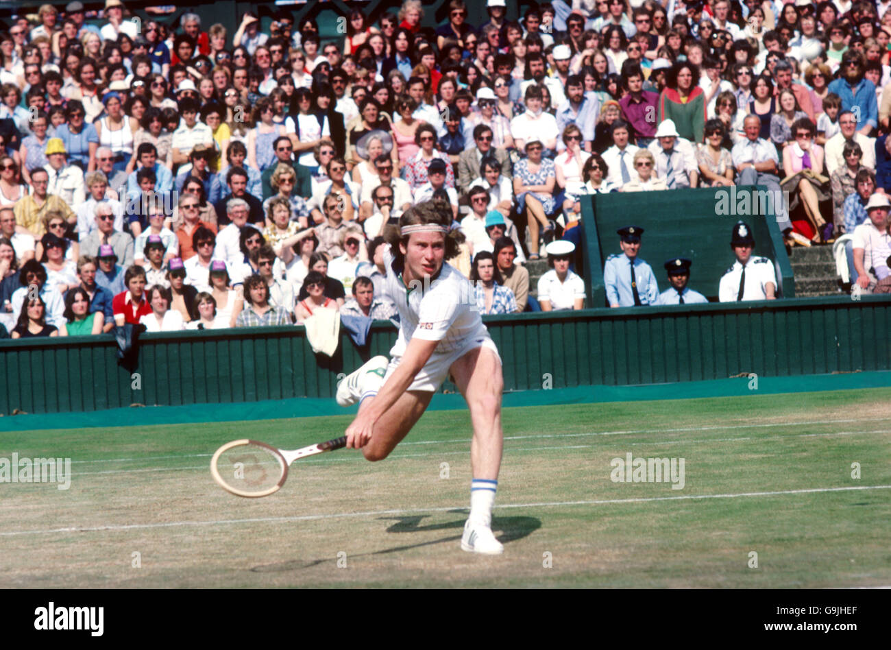 Tennis Wimbledon Meisterschaften 1977 Mens Semi Final John