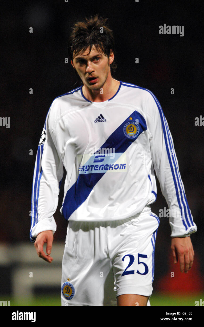 Fußball - UEFA Champions League - Gruppe E - Olympique Lyonnais / Dynamo Kiew - Stade de Gerland. Artem Milevskiy, Dynamo Kiew Stockfoto