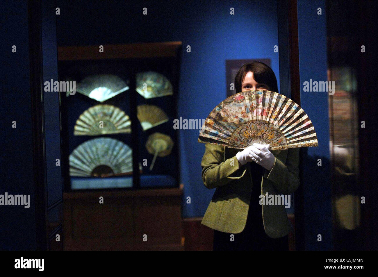 Royal-Fans gehen auf dem display Stockfoto