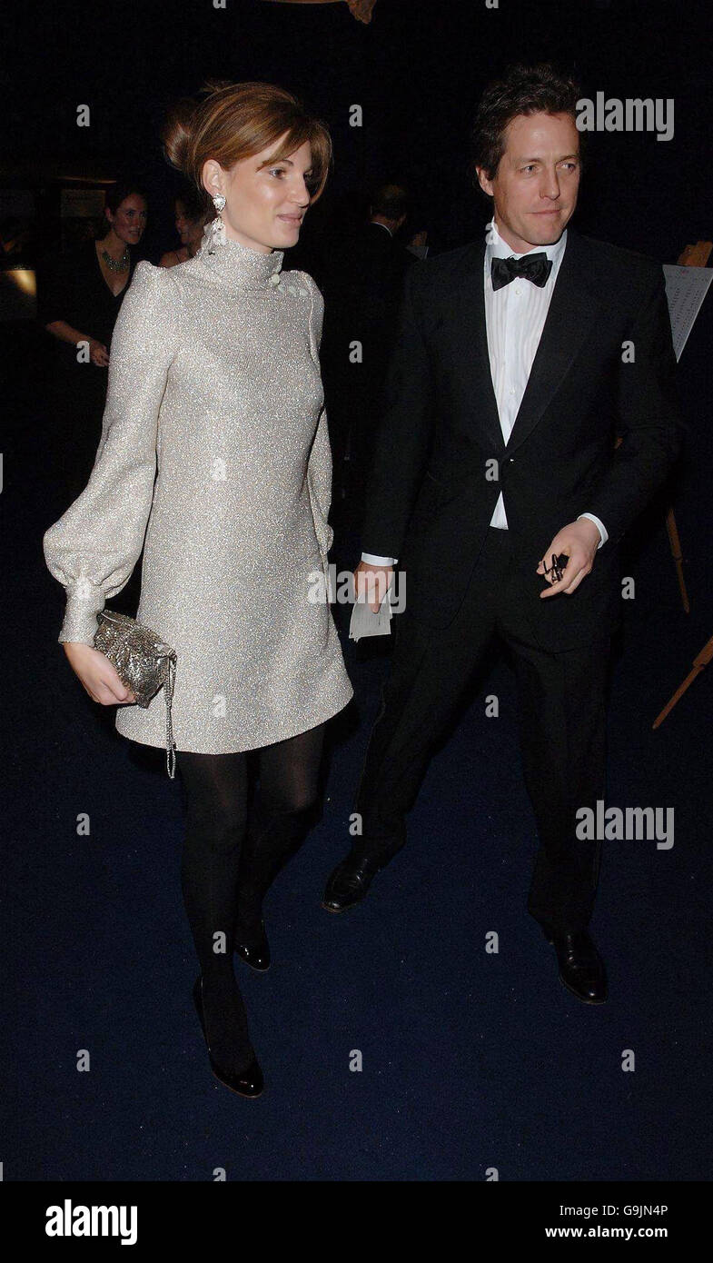 Jemima Khan und Hugh Grant kommen beim jährlichen British Red Cross London Ball an, der heute im Room by the River im Zentrum von London stattfindet. Stockfoto