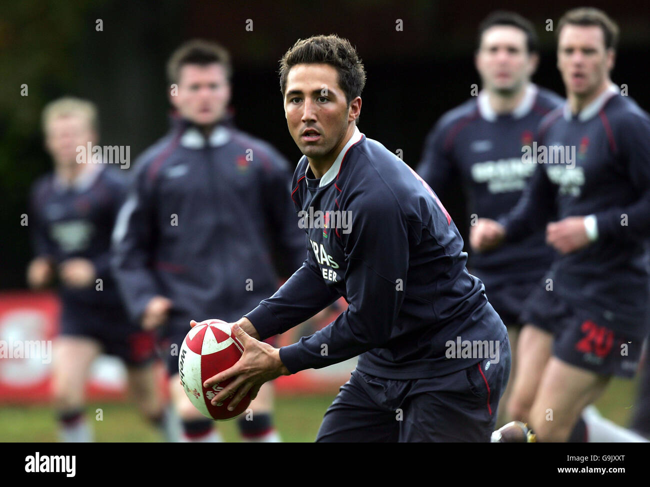 Rugby Union - Wales Training - Sophia Gardens. Gavin Henson von Wales während einer Trainingseinheit am Wales Institute of Sport, Sophia Gardens. Stockfoto