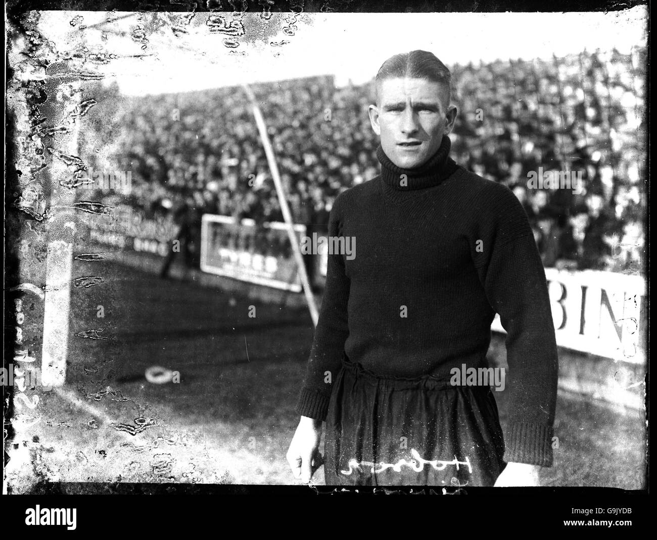 Fußball - Football League Division One - Liverpool. Alfred Hobson, Liverpooler Torwart Stockfoto