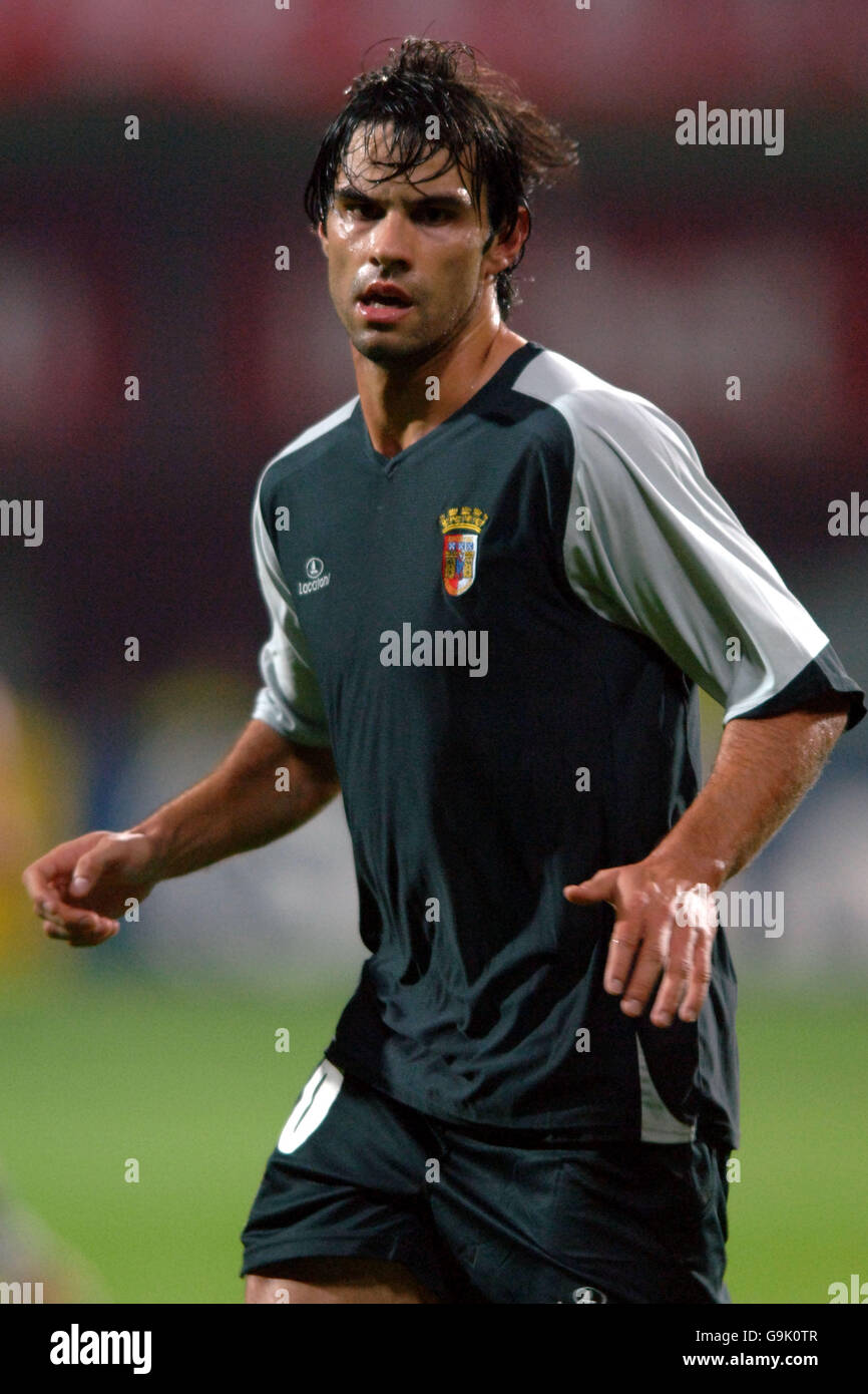 Fußball - UEFA Cup - Gruppe C - AZ Alkmaar V Braga - DSB Stadium. Fernandes Luis Filipe, Braga Stockfoto