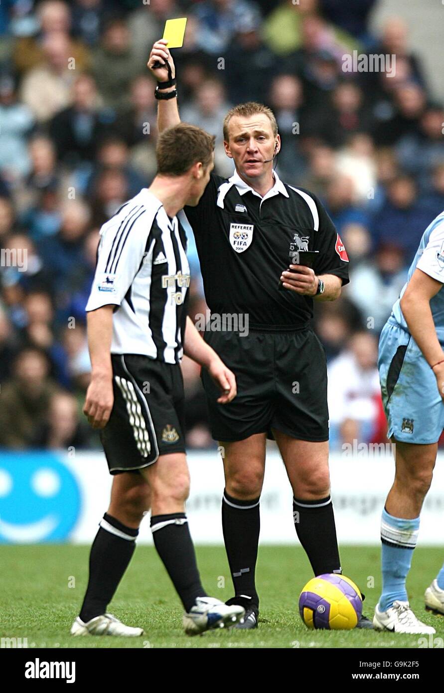 Fußball - FA Barclays Premiership - Manchester City gegen Newcastle United - The City of Manchester Stadium Stockfoto