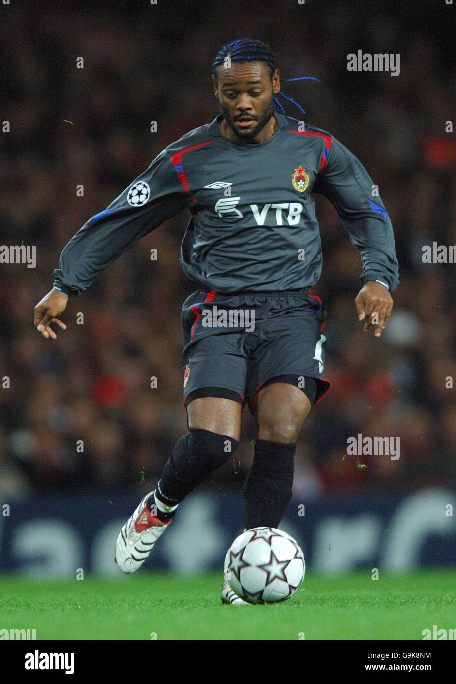 Fußball - UEFA Champions League - Gruppe G - Arsenal / CSKA Moskau - Emirates Stadium. Silva Vagner Love, CSKA Moskau Stockfoto