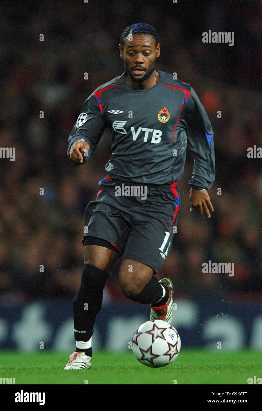 Fußball - UEFA Champions League - Gruppe G - Arsenal / CSKA Moskau - Emirates Stadium. Silva Vagner Love, CSKA Moskau Stockfoto