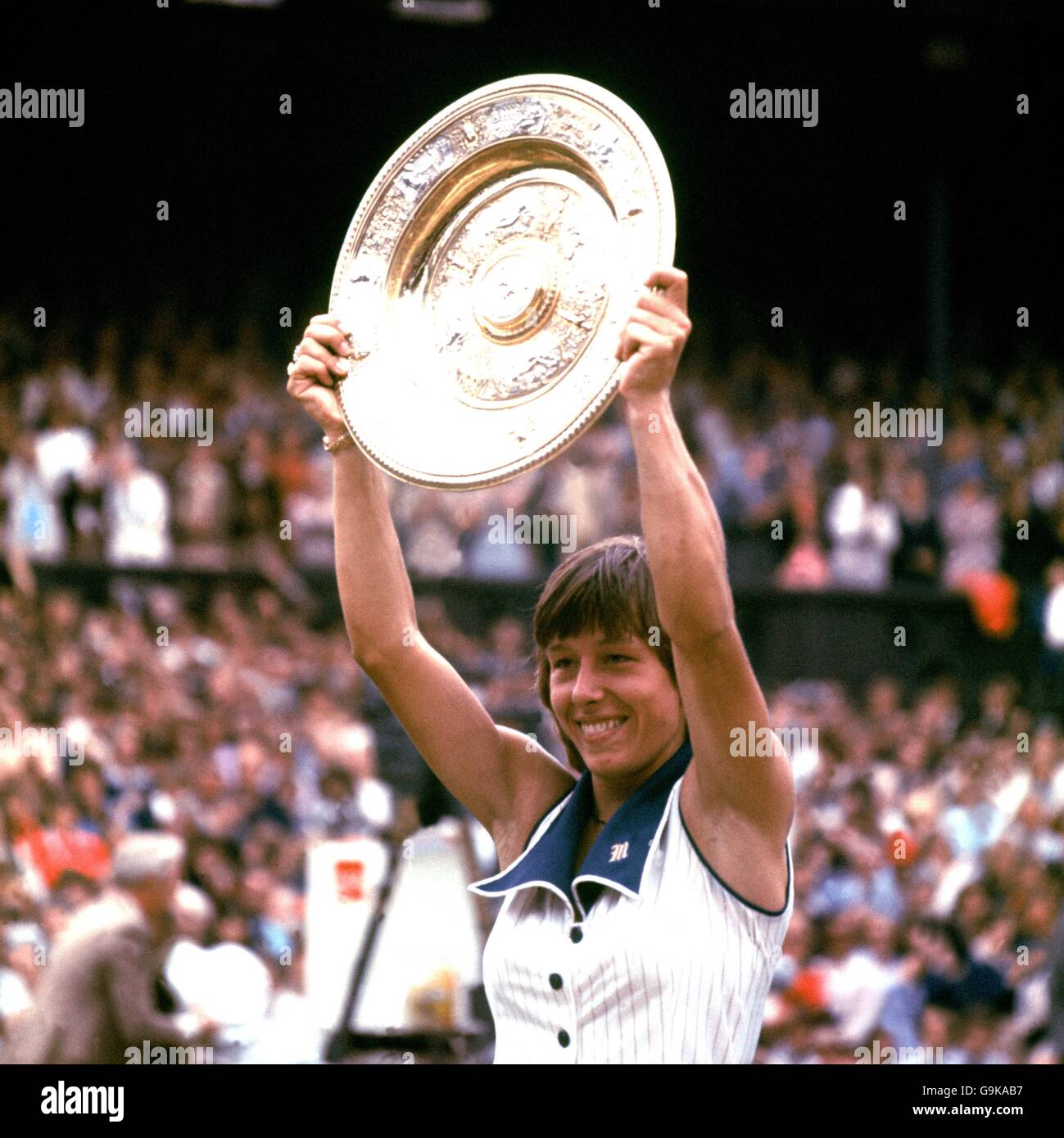 Tennis - Wimbledon Championships - Damen Einzel - Finale - Martina Navratilova V Chris Evert Stockfoto