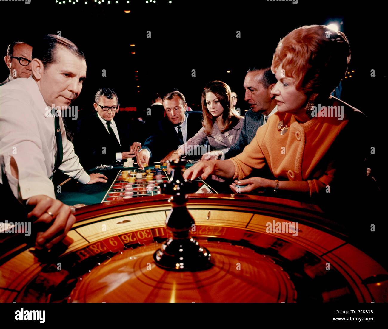 Las Vegas. Glücksspiel in Las Vegas. Stockfoto