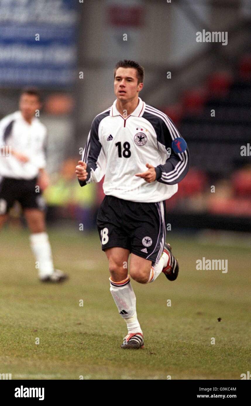 Fußball - Europameisterschaft unter 16 - Gruppe A - Rumänien gegen Deutschland. Alexander Ludwig, Deutschland Stockfoto