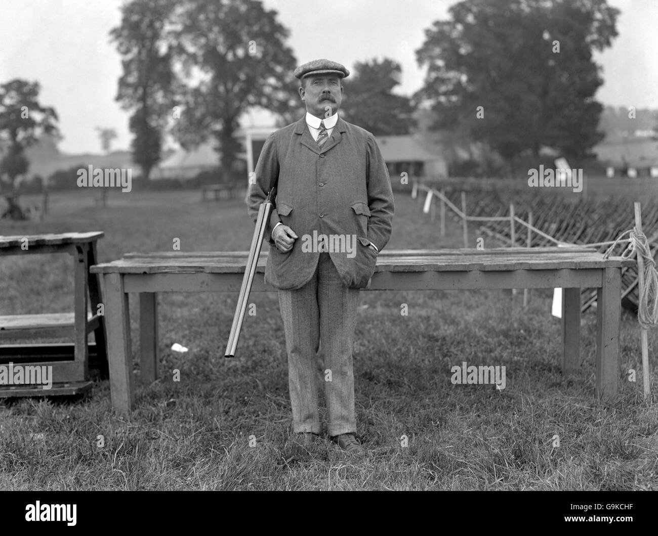 Tontaubenschießen - Olympischen Spiele in London 1908 - Team-Event - Uxendon Schule Schützengesellschaft Stockfoto