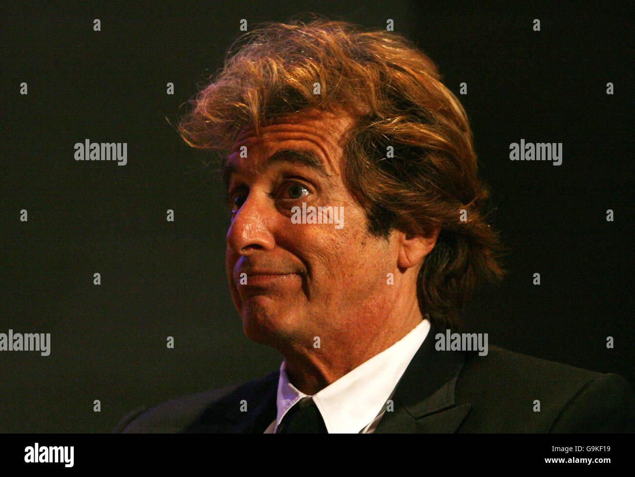 Al Pacino spricht an diesem Abend Gelehrte am Trinity College in Dublin an. Stockfoto