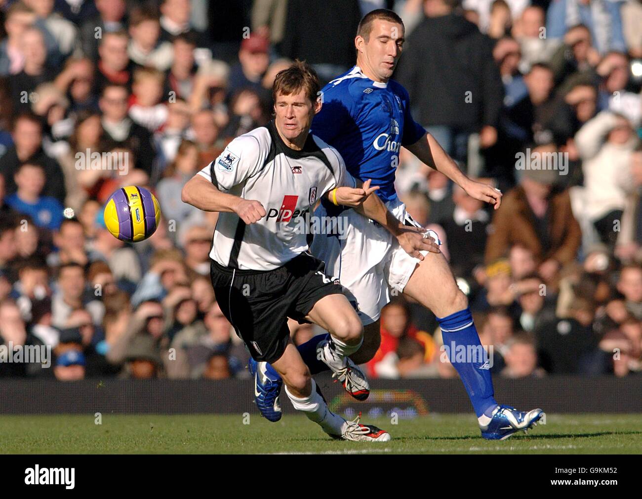 Fußball - FA Barclays Premiership - Fulham V Everton - Craven Cottage Stockfoto