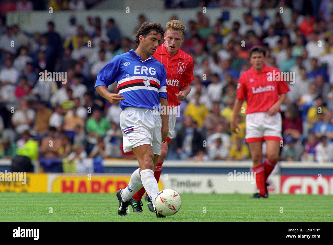 Roberto Mancini Sampdoria Stockfotografie Alamy
