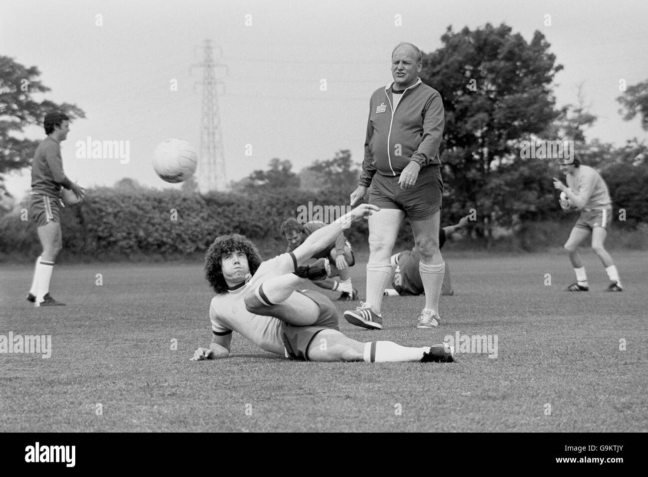 Fußball - Europameisterschaft 1980 - Training England - London Nachbarschaft Stockfoto