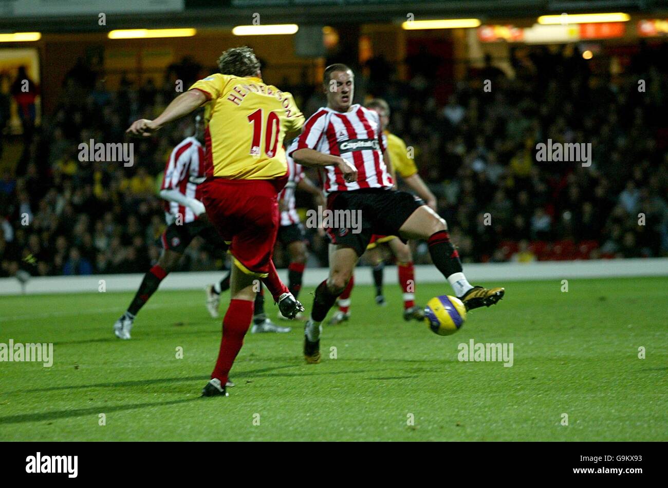 Fußball - FA Barclays Premiership - Watford V Sheffield United - Vicarage Road Stockfoto