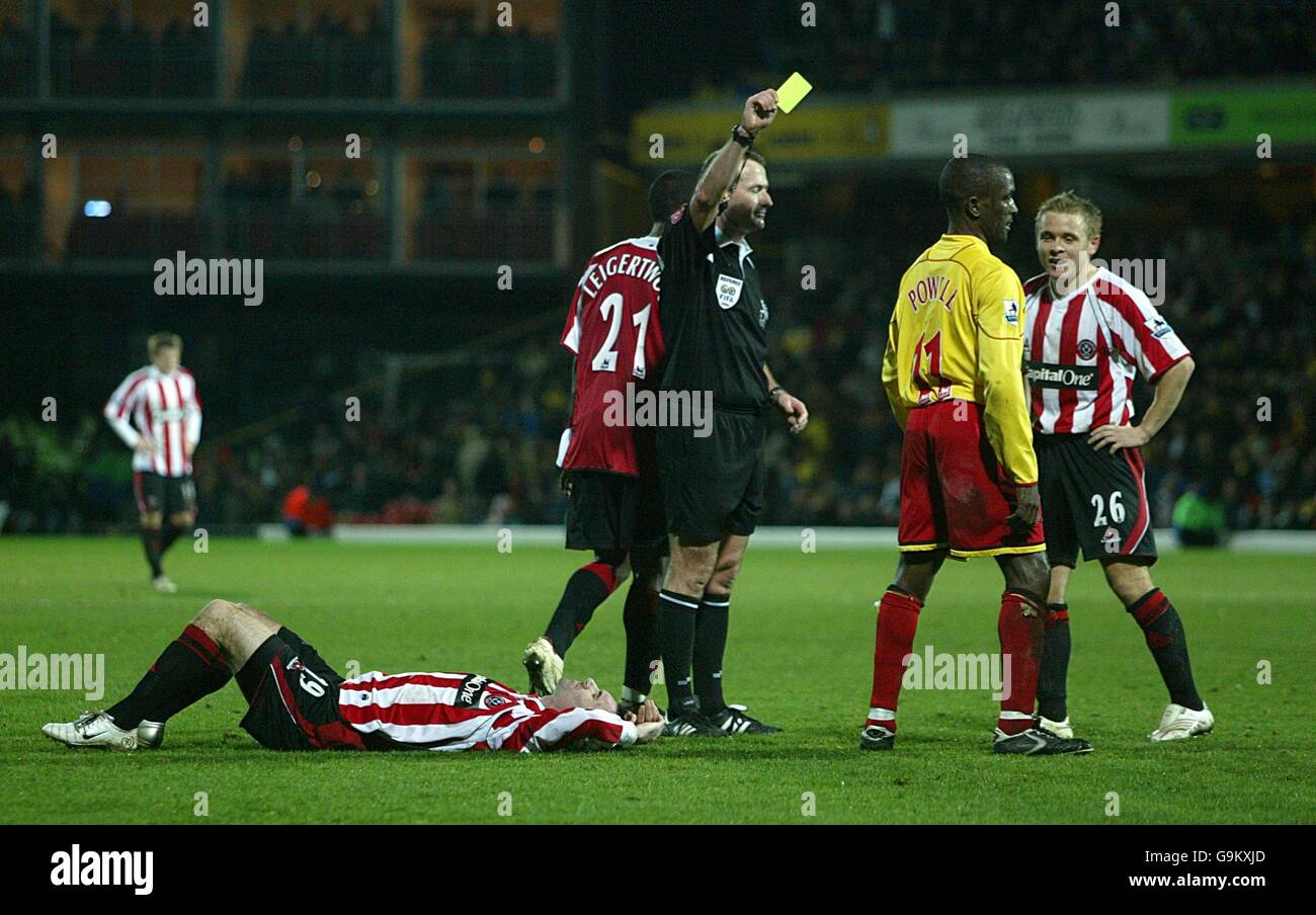 Fußball - FA Barclays Premiership - Watford V Sheffield United - Vicarage Road Stockfoto