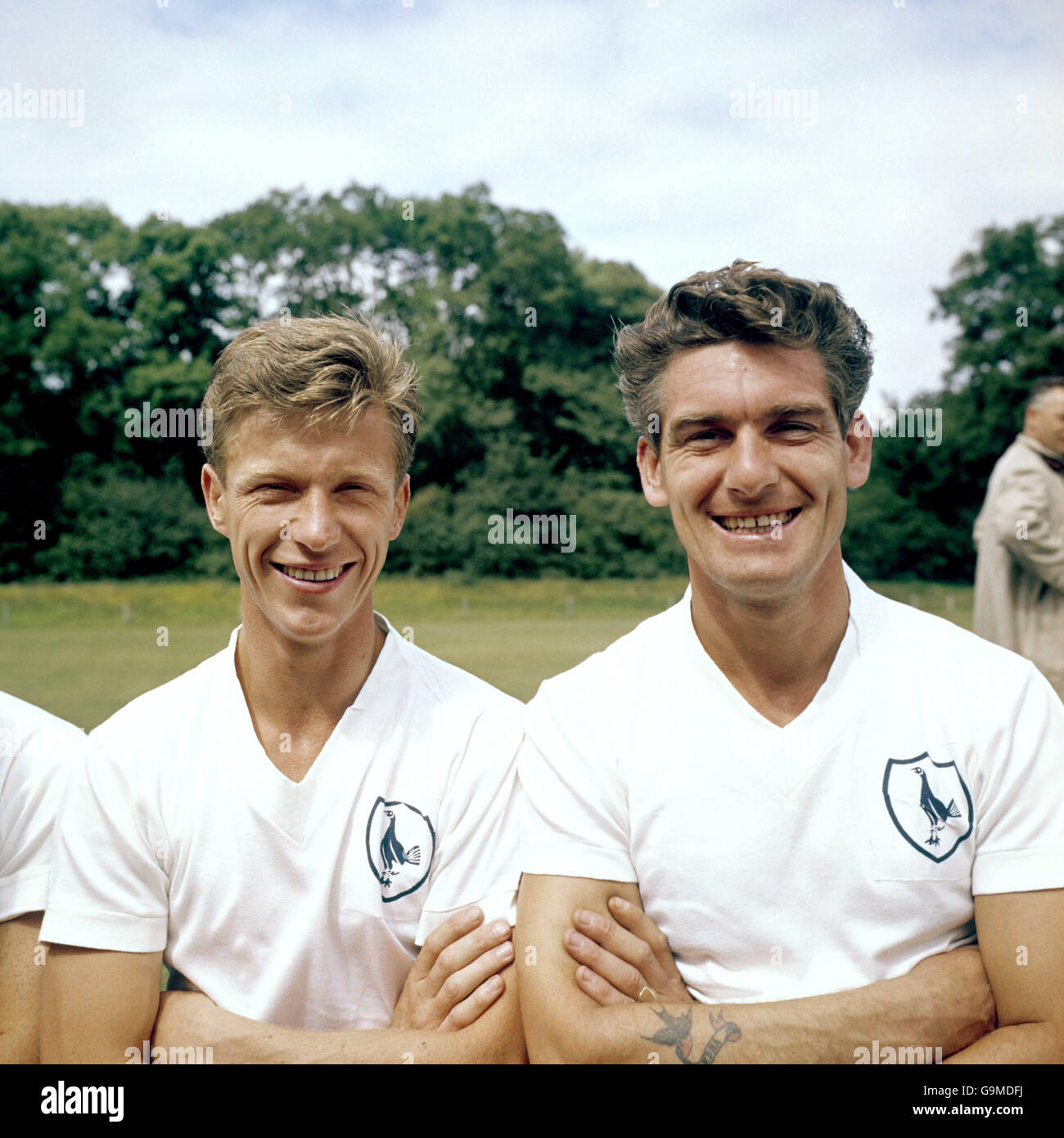 Fußball - Football League Division One - Tottenham Hotspur Photocall. (L-R) John White und Ron Henry, Tottenham Hotspur Stockfoto