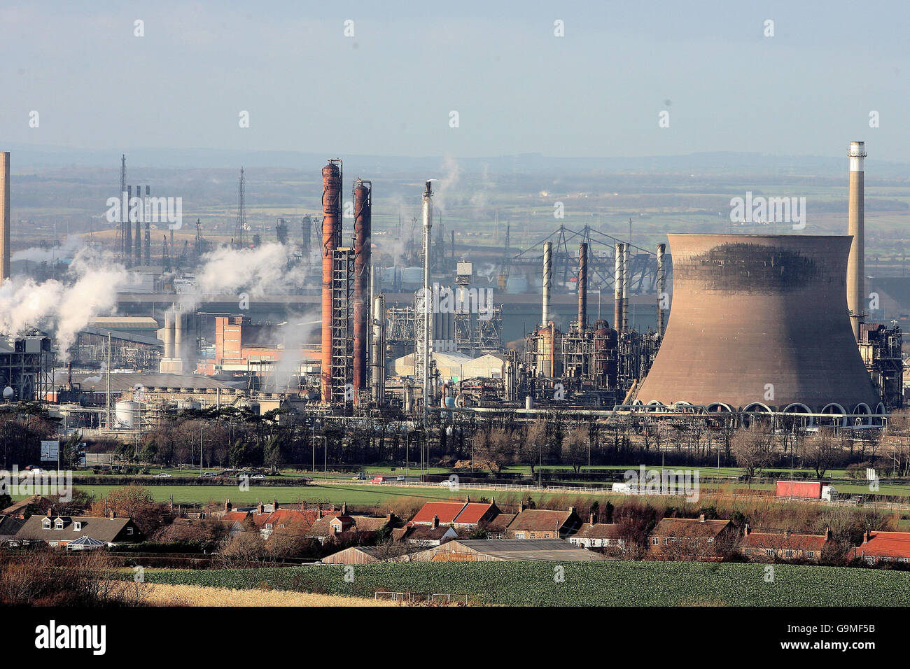 Wilton Teesside Stock. Eine allgemeine Ansicht von Wilton in Teesside. Stockfoto