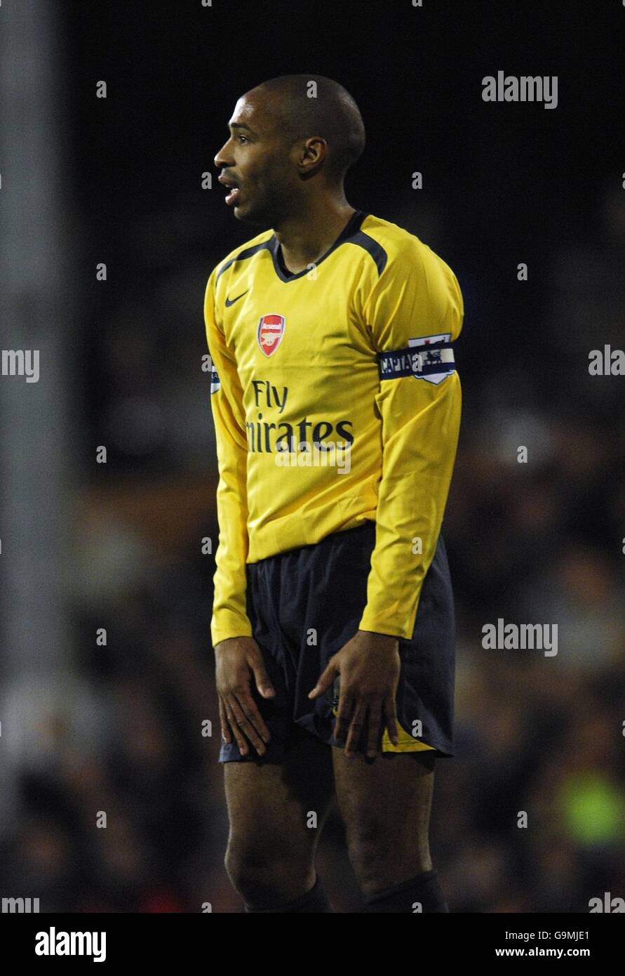 Fußball - FA Barclays Premiership - Fulham V Arsenal - Craven Cottage Stockfoto