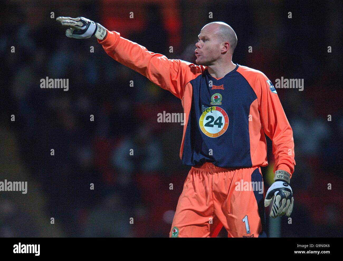 Fußball - FA Barclays Premiership - Watford / Blackburn Rovers - Vicarage Road. Brad Friedel, Torwart von Blackburn Rovers Stockfoto