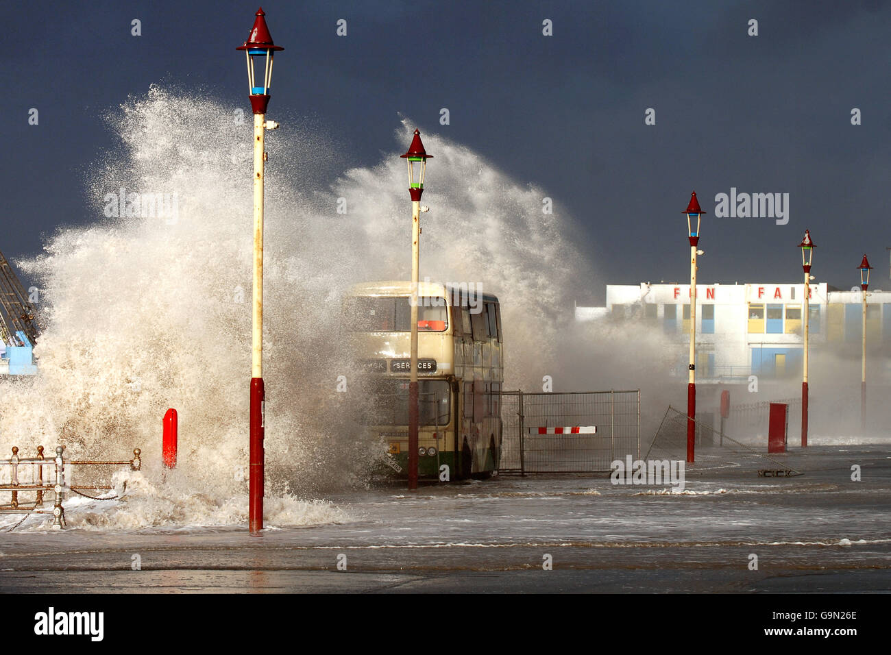 Wetter-Blackpool Stockfoto